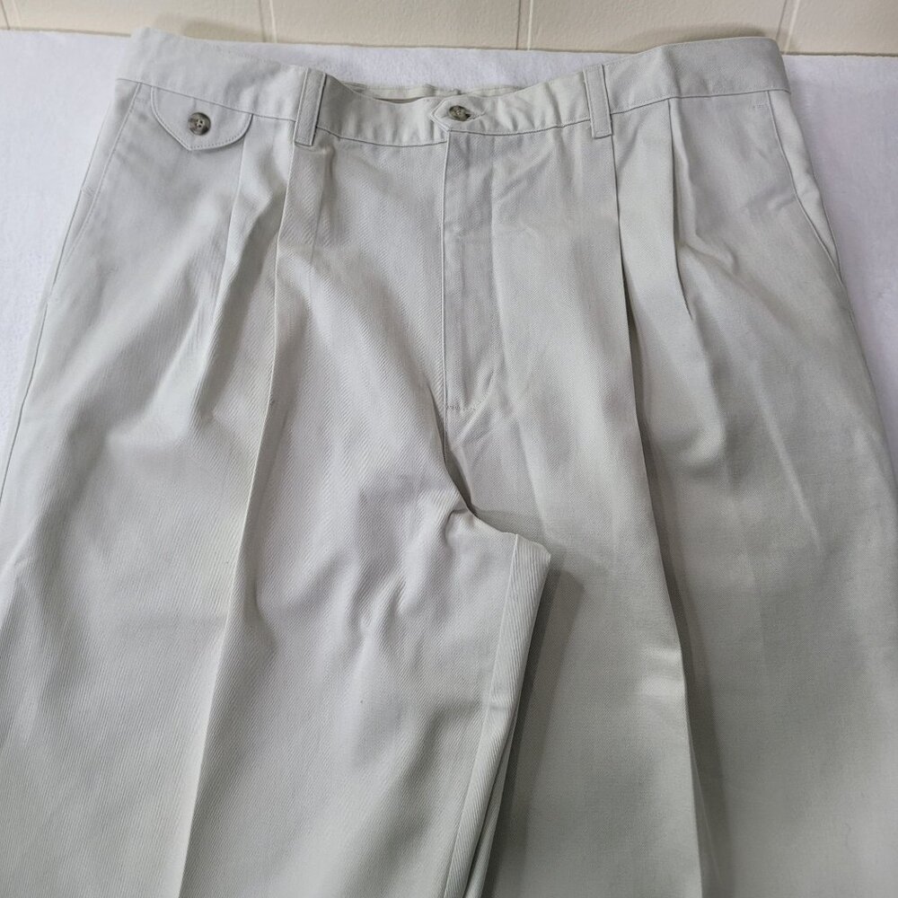Dockers Men's Loose Khakis No Wrinkle Pleated Twill Pants W40 L32 NWT - Picture 3 of 13